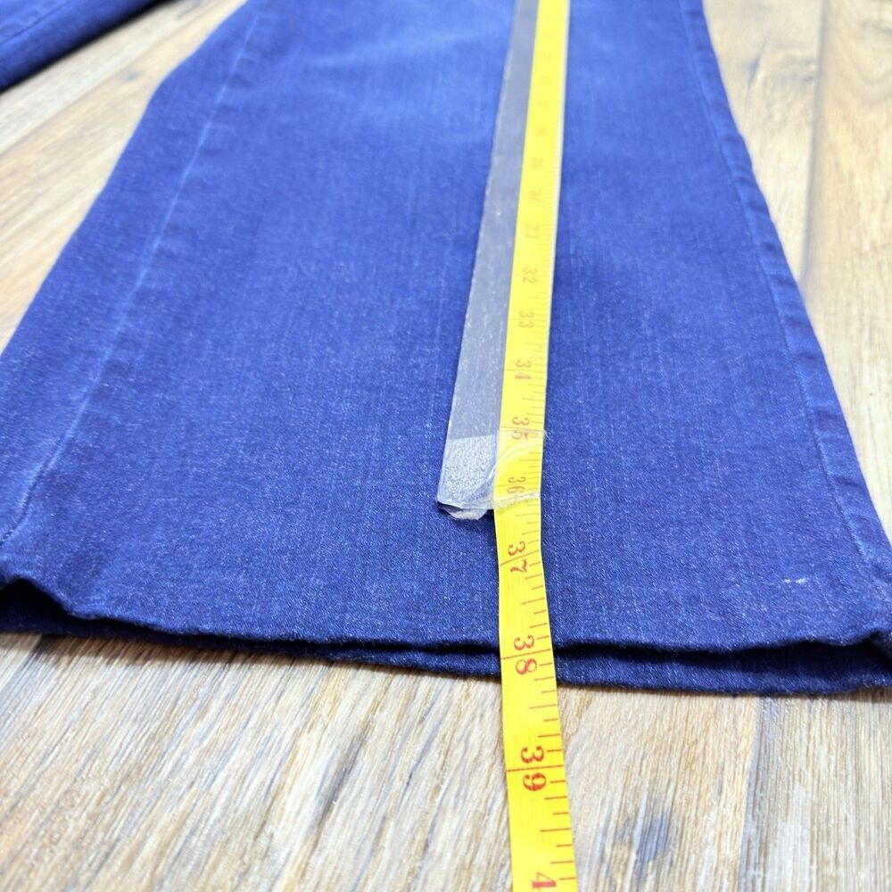 Talbots Jeans Womens 12 Wide Leg Button Denim Trouser High Rise - Picture 10 of 15